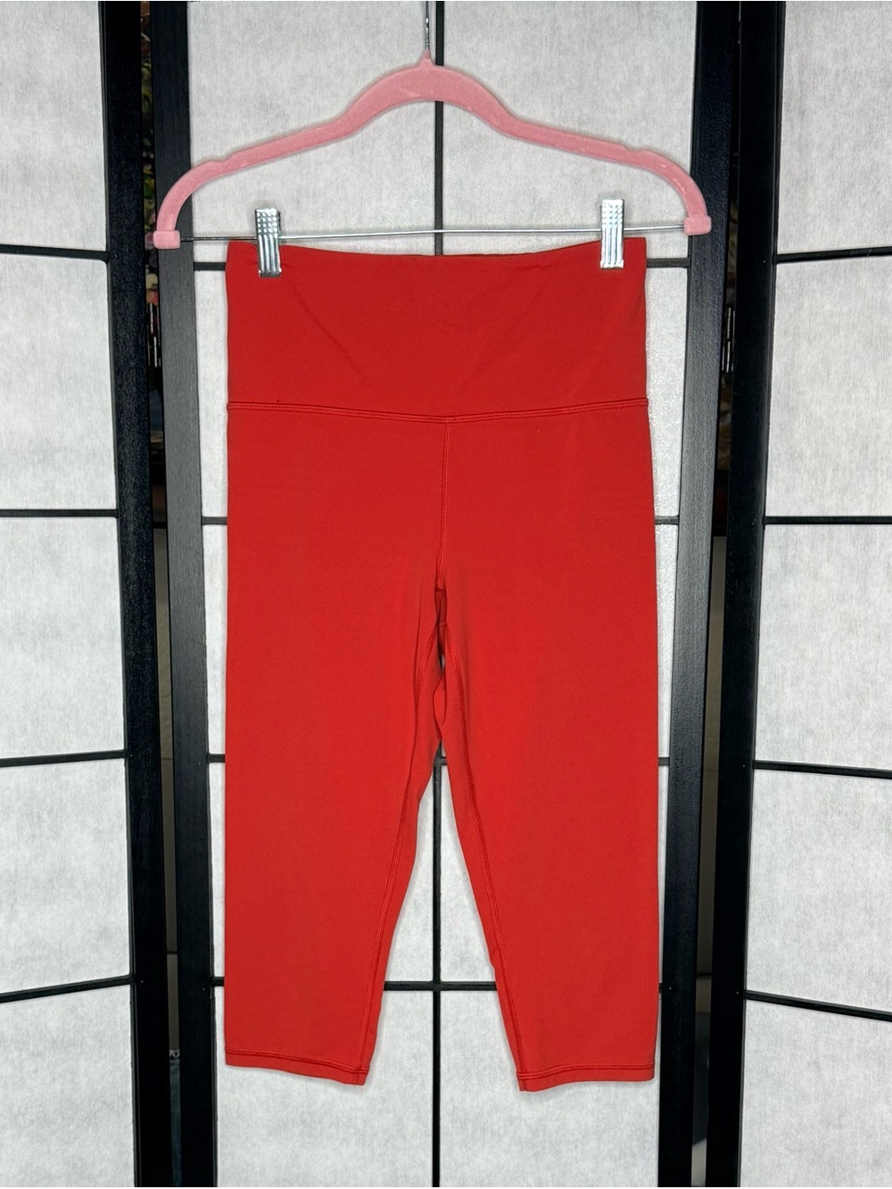 Athleta Elation High Rise Capri Leggings Red Women’s Size Smal